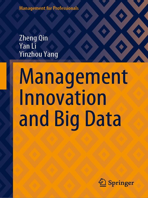 Title details for Management Innovation and Big Data by Zheng Qin - Available